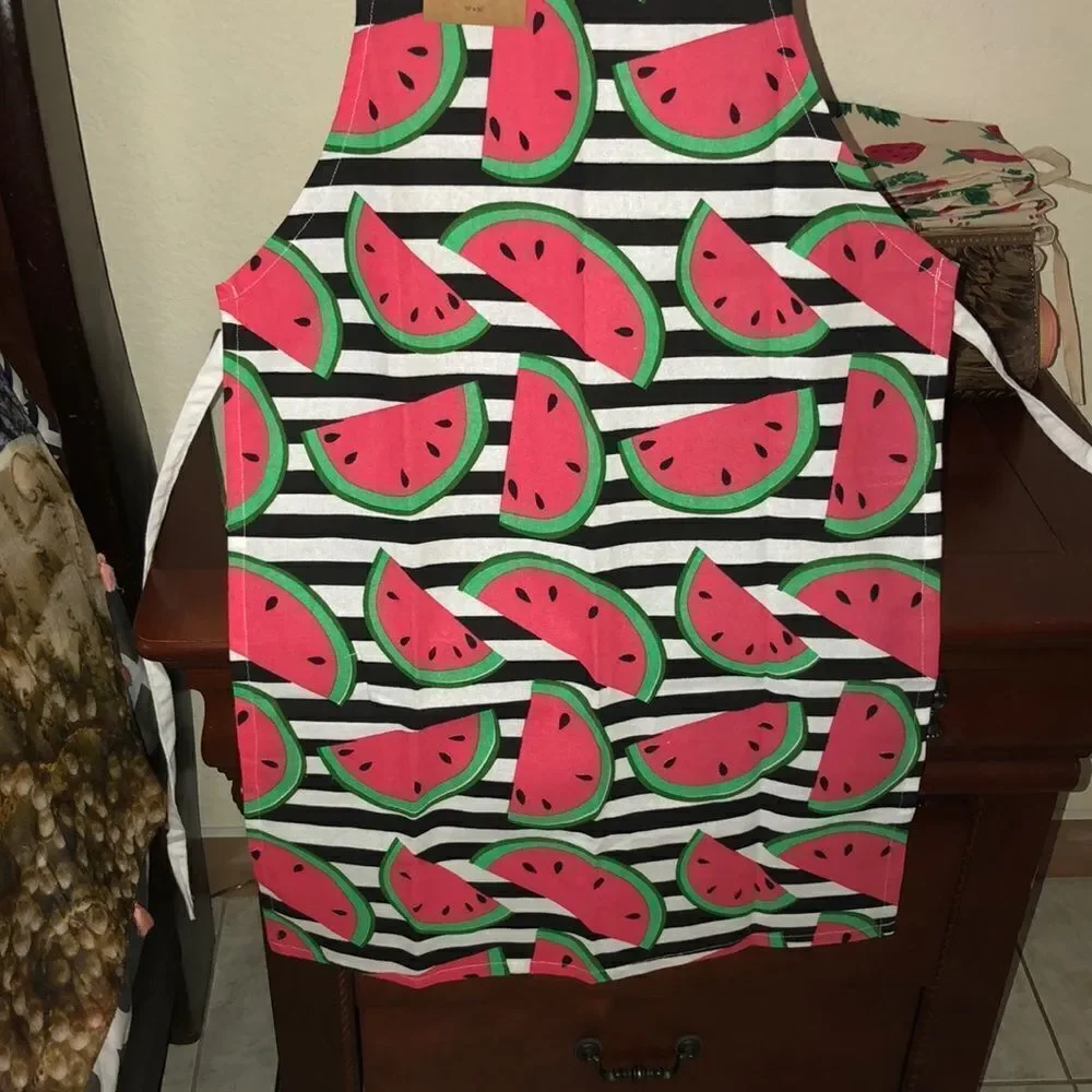 Mabelle Home Collection Watermelon Print Cotton Apron